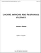 Choral Introits and Responses: Volume I SATB choral sheet music cover